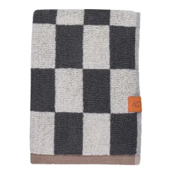 Mette Ditmer Retro Bath Towel Dark Grey