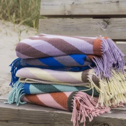 Mette Ditmer Retro Throw Cobalt