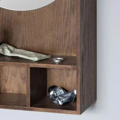 Mette Ditmer Show-Me Mirror Shelf Oak/Dark Oiled Small