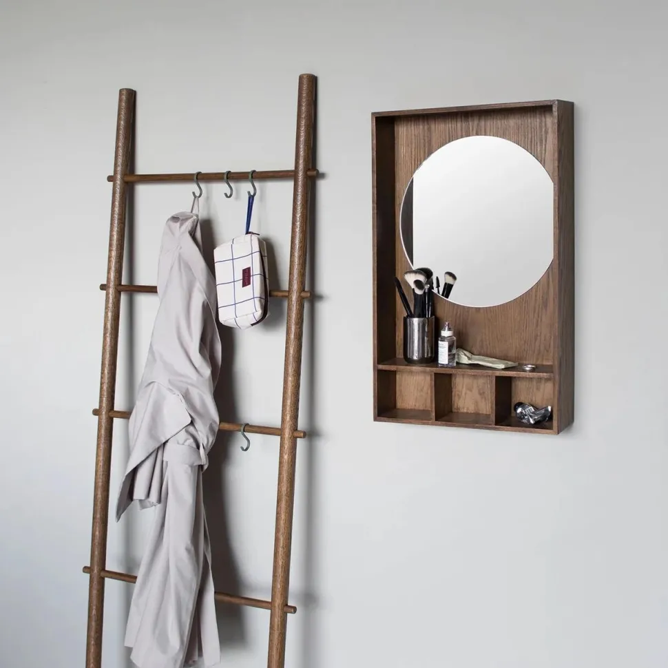 Mette Ditmer Show-Me Mirror Shelf Oak/Dark Oiled Small