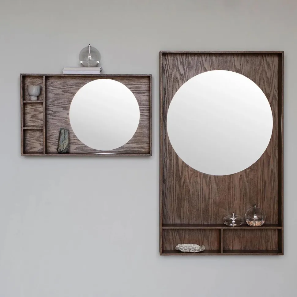 Mette Ditmer Show-Me Mirror Shelf Oak/Dark Oiled Small