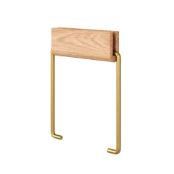 Moebe Toilet Roll Holder Oak/Brass