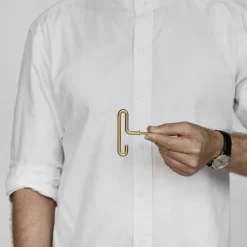 Moebe Wall Hook Small Matt Gold 2-pak