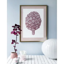 Monika Petersen Artichoke Poster Cherry Red