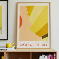 MONNA Studio Design Poster Yellow Scale 50x70 cm