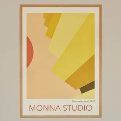MONNA Studio Design Poster Yellow Scale 50x70 cm