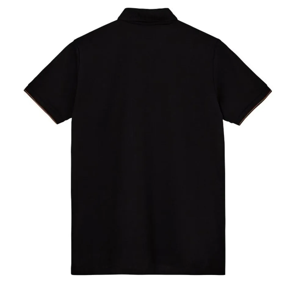 Mos Mosh Gallery Harvey Polo SS Tee Black