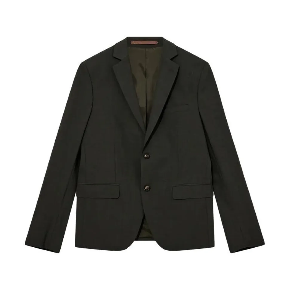 Mos Mosh Gallery James Dynamic Luxe Blazer Dark Green