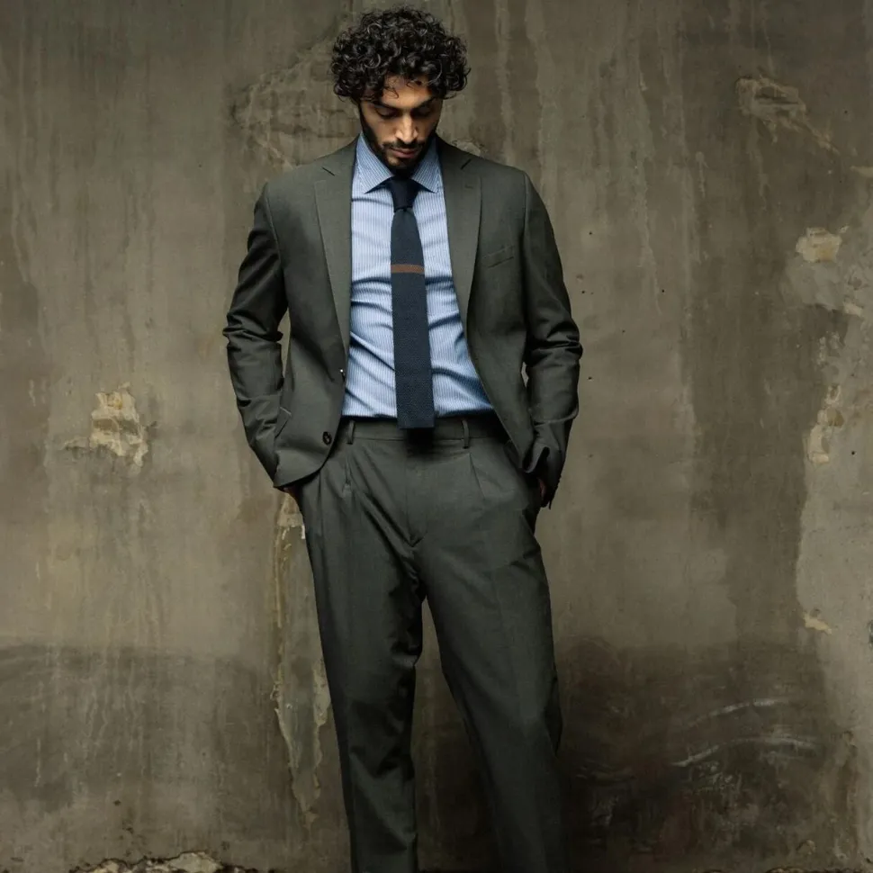 Mos Mosh Gallery James Dynamic Luxe Blazer Dark Green