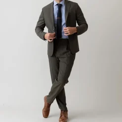 Mos Mosh Gallery James Dynamic Luxe Blazer Dark Green