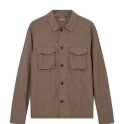 Mos Mosh Gallery Milo Plage Overshirt Chocolate Chip