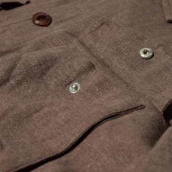 Mos Mosh Gallery Milo Plage Overshirt Chocolate Chip