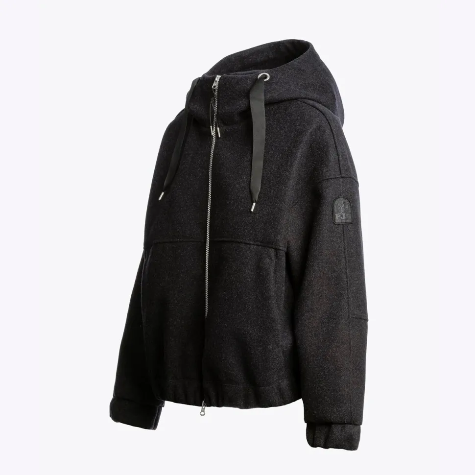 Parajumpers Ilean Flannel Sweatshirt Black Melange