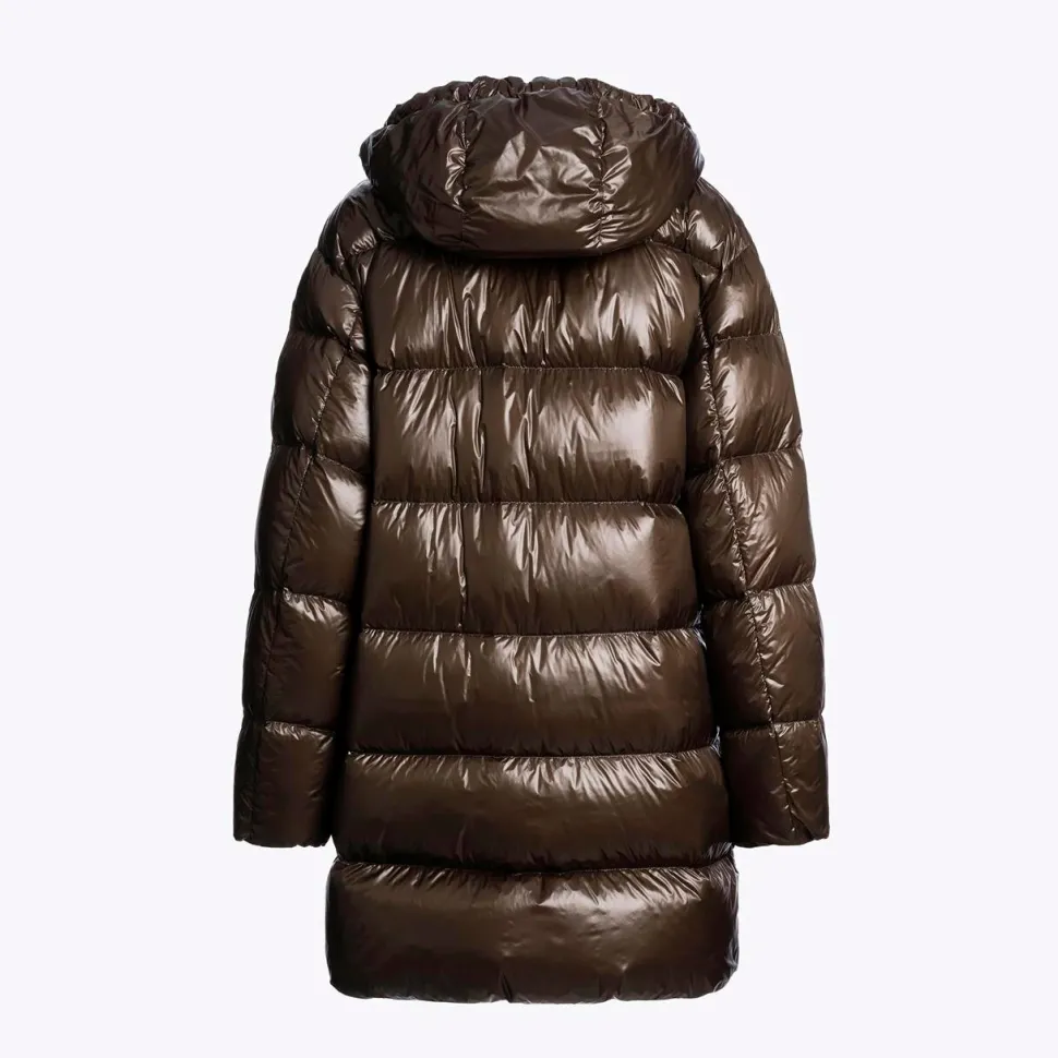 Parajumpers Ivonne Hooded Down Jacket Earth Brown