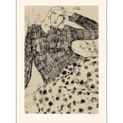 Poster & Frame Leaning Woman 50x70 cm