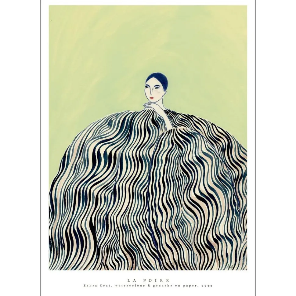 Poster & Frame Zebra Coat A3