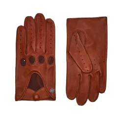RHANDERS Frederik Leather Gloves Cognac