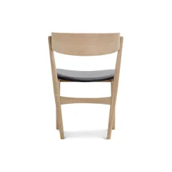 Sibast Furniture No 7 Dining Chair Sæbebehandlet Eg Sort Saga Læder