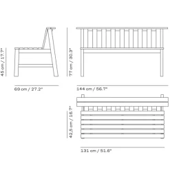 Skagerak Plank Bænk