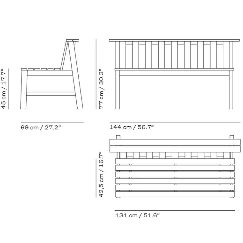 Skagerak Plank Bænk