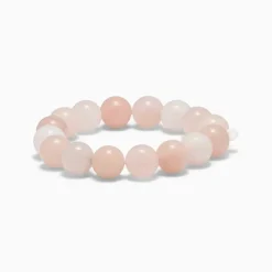 Soï Krystal Armbånd Chunky Rosa Jade