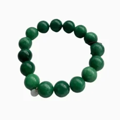 Soï Krystal Armbånd Chunky Grøn Jade