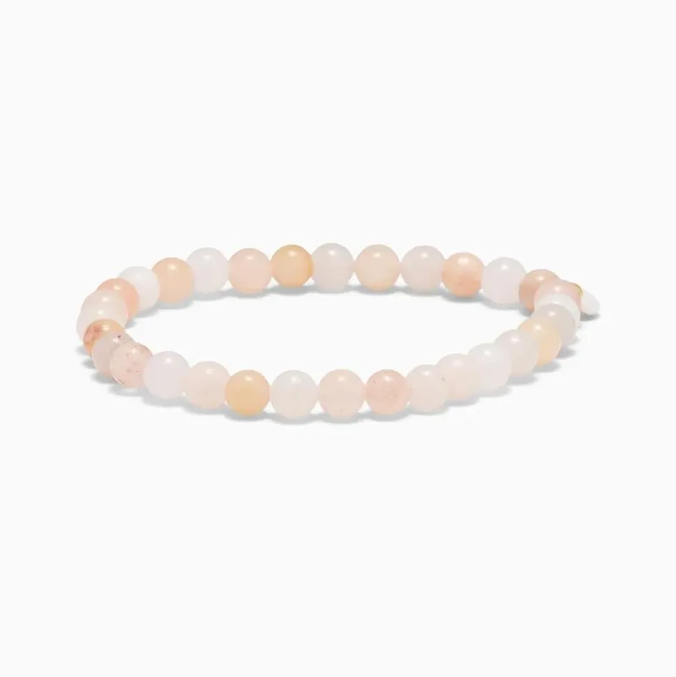Soï Krystal Armbånd Rosa Jade Large