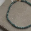 Soï Krystal Halskæde Aquamarin Jade