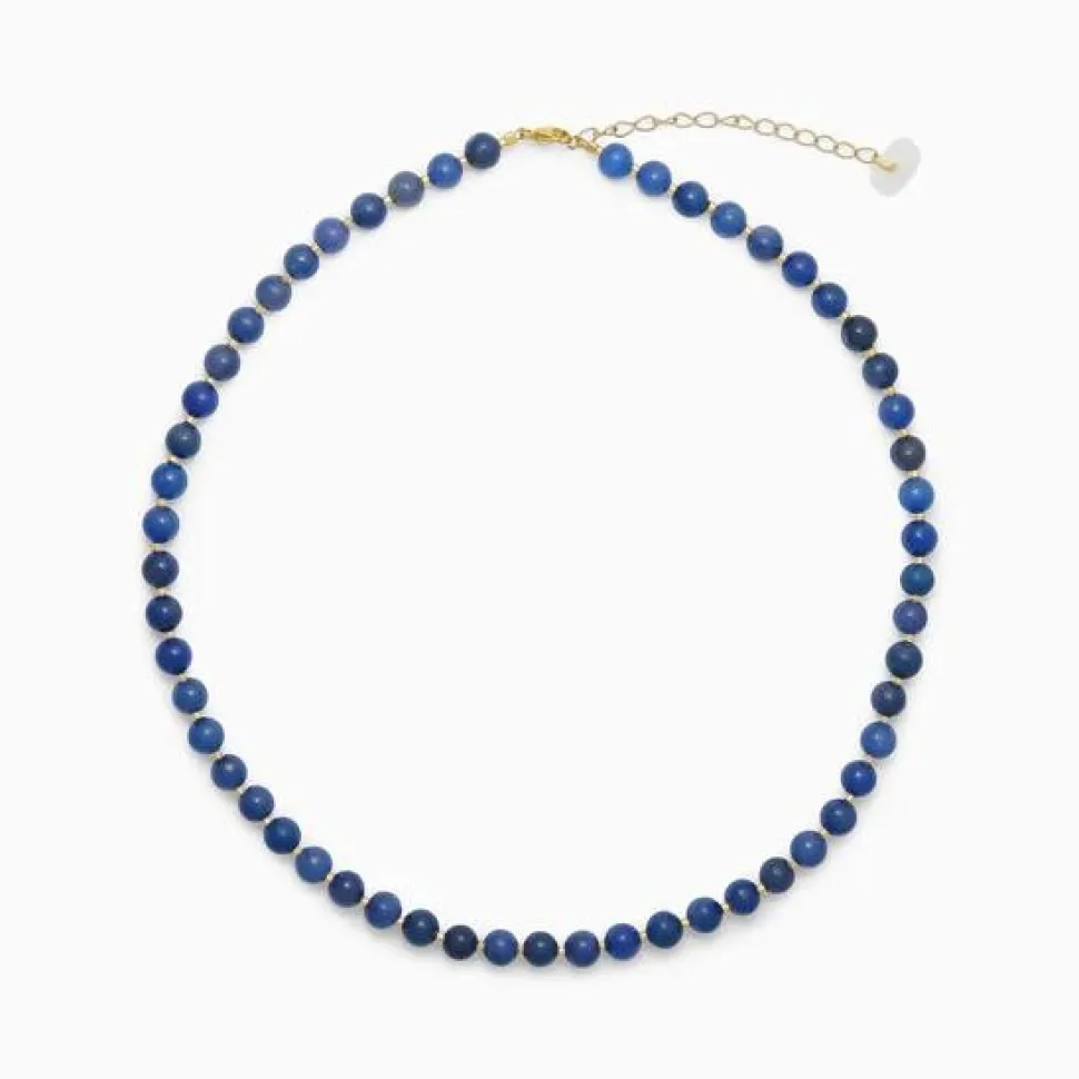 Soï Krystal Halskæde Blå Jade