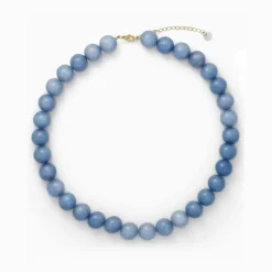 Soï Krystal Halskæde Faro Aquamarin