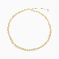 Soï Krystal Halskæde Gul Jade