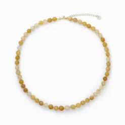 Soï Krystal Halskæde Orange Aventurin