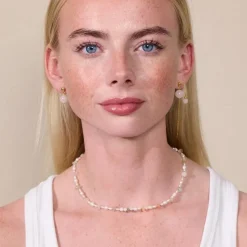 Soï Krystal Halskæde Perle/Turmalin