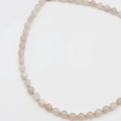 Soï Krystal Halskæde Rosa Jade