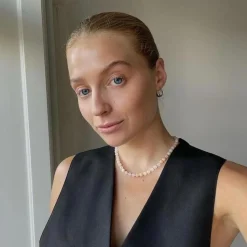 Soï Krystal Halskæde Rosa Jade