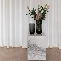 Specktrum Meadow Swirl Cylinder Vase Grey Medium