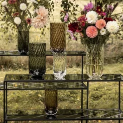 Specktrum Meadow Swirl Cylinder Vase Grey Medium