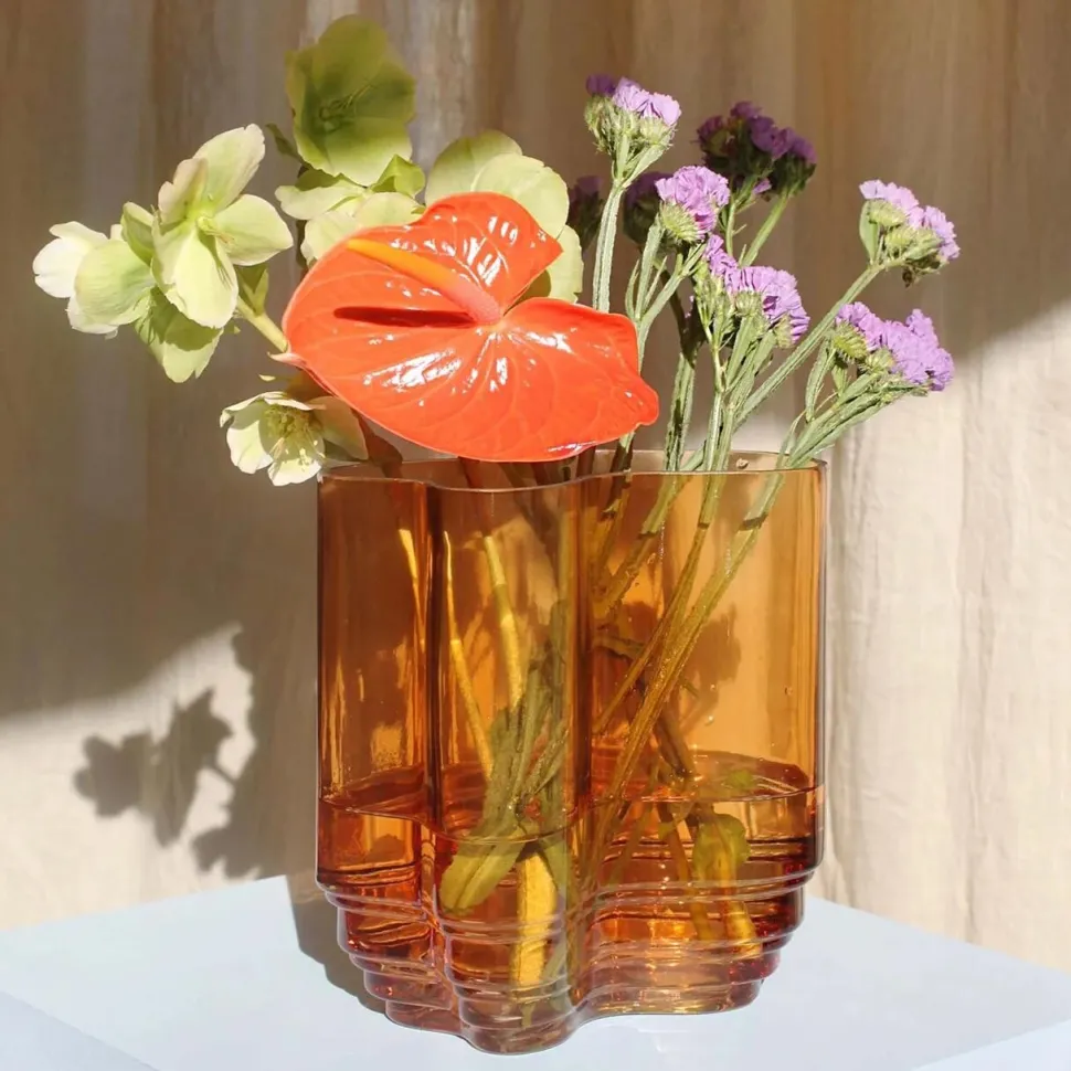 Stences Lake Vase Amber