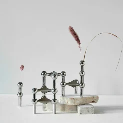 STOFF Nagel Vase Krom