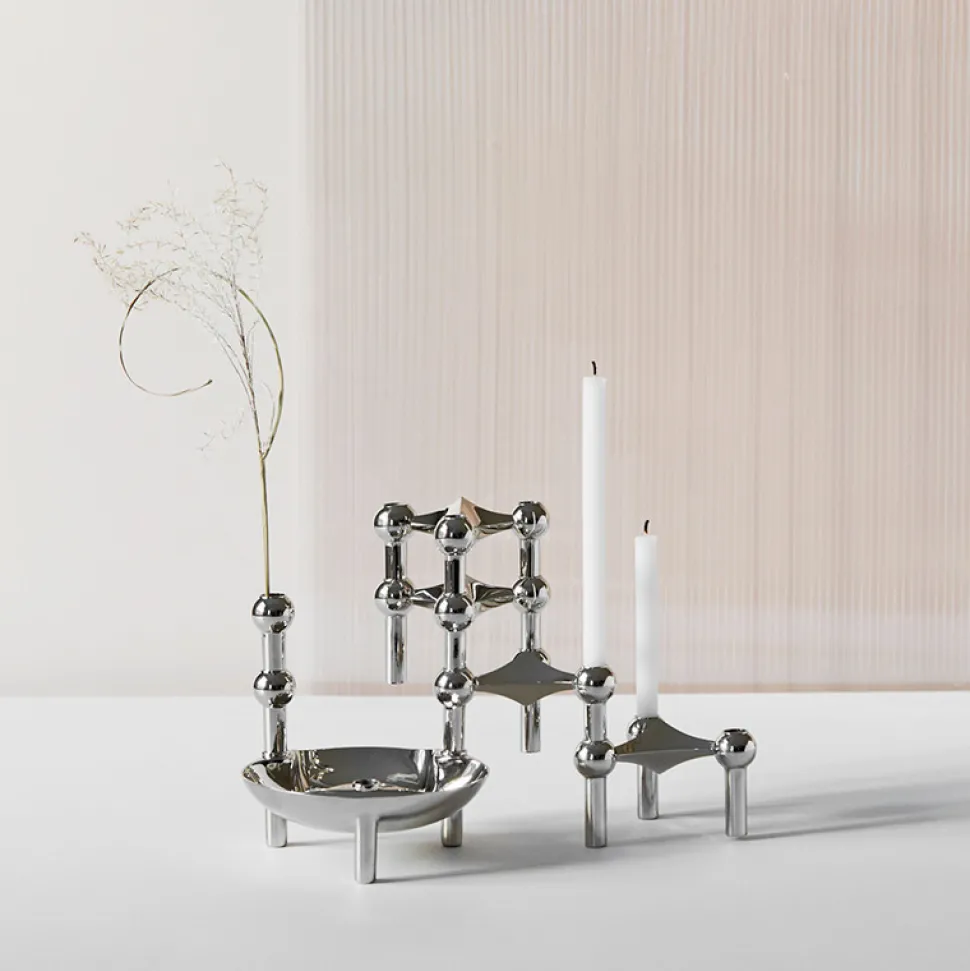 STOFF Nagel Vase Krom