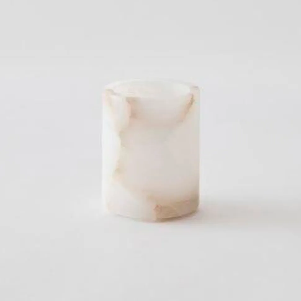 Tell Me More Alabaster Candle Holder XSmall