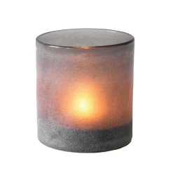 Tell Me More Frost Candleholder Medium Grey