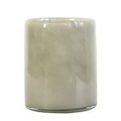 Tell Me More Lyric Candleholder Large Warm Grey