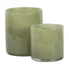 Tell Me More Lyric Candleholder Medium Olive Green