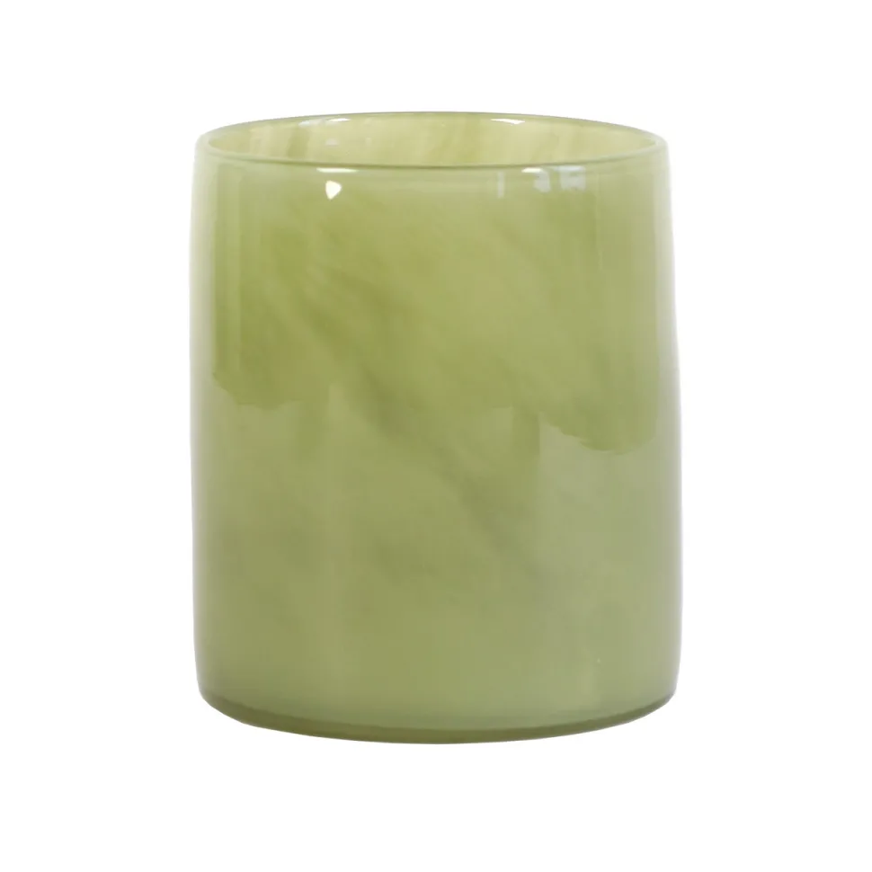 Tell Me More Lyric Candleholder Medium Olive Green