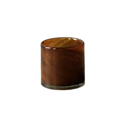 Tell Me More Lyric Candleholder Xsmall Dark Brown