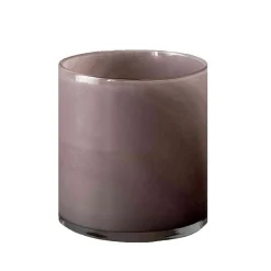 Tell Me More Lyric Candleholder Medium Purple Grey
