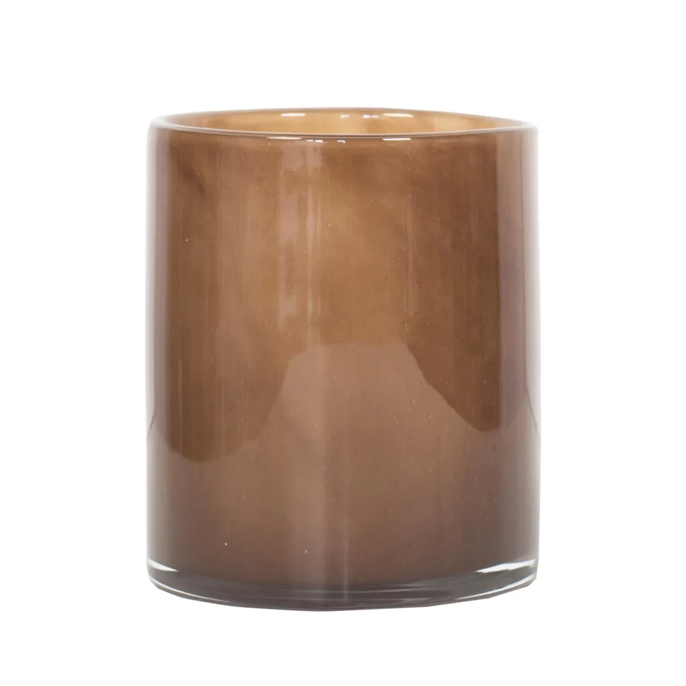 Tell Me More Lyric Candleholder Medium Brown