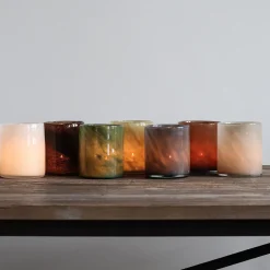 Tell Me More Lyric Candleholder Medium Brown