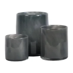 Tell Me More Lyric Candleholder Small Dark Grey